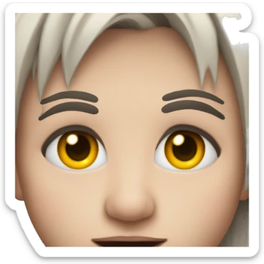 bat eyelashes sticker