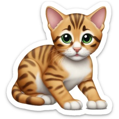 Bengal kitten sticker