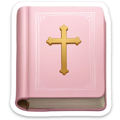 Light pink Holy Bible sticker
