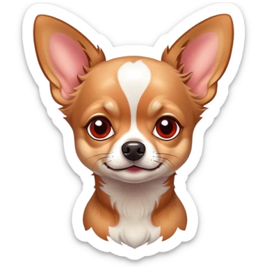 Merle chihuahua red sticker
