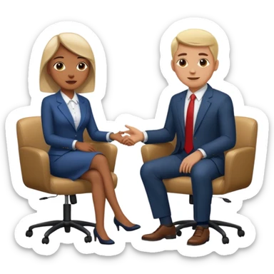 interview style sticker