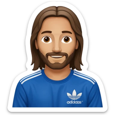 jesus in adidas clothes looking cool sticker