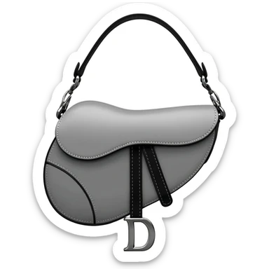 gray dior saddle bag sticker
