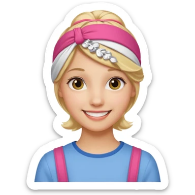 Preppy girl sticker