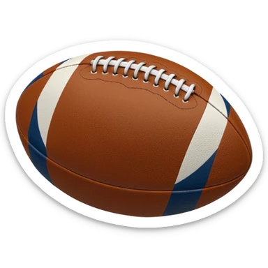 Rugby ball sticker