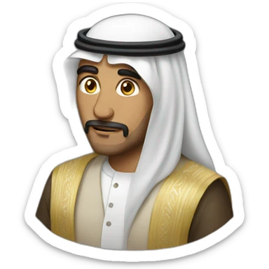 a man from saudi arabia sticker