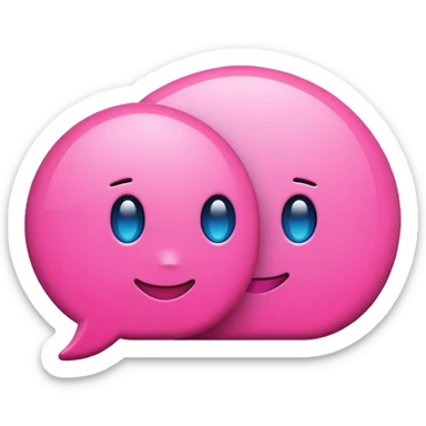 pink chat gpt ai app logo sticker