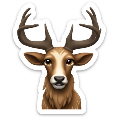 Venado con moño sticker