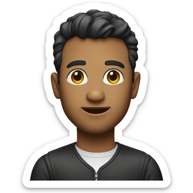 Create a Memoji of a developer with his laptop sticker