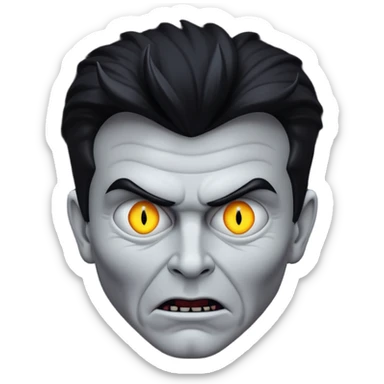 Rick Astley but he is gray as hell, the background is pitch black, he blends in with the pitch black background very well,he looks like he’s hiding in the shadows, not many people can see his face without a bright light, but he has a demonic devious evil killer face, and he may even be a killer sticker