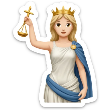 Une femme païen celtique en style statue de la liberté sticker