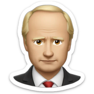 Vladimir Poutine chevauchant un ours sticker