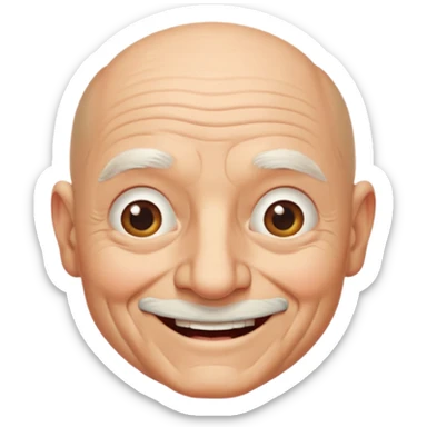 bald grandpa sticker