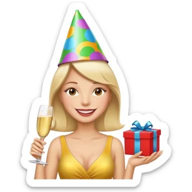 Leave the image the same, but add gifts underneath sticker