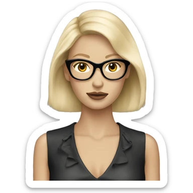 Blonde woman wearing prada  sticker