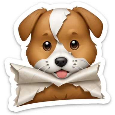 Dog ate homework  sticker