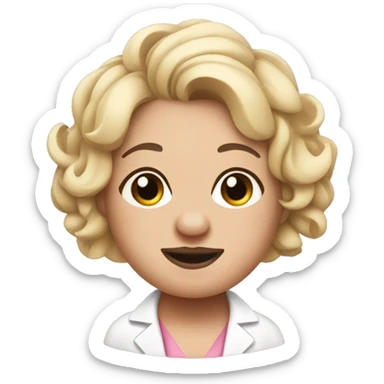 Pig doctor cosmetologist sticker