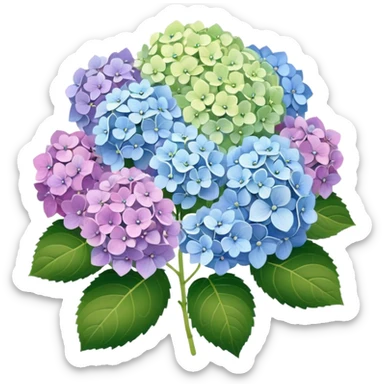 Hydrangea aesthetic  sticker