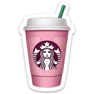 Pink Starbucks sticker