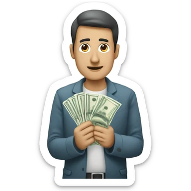 Llorando dinero sticker