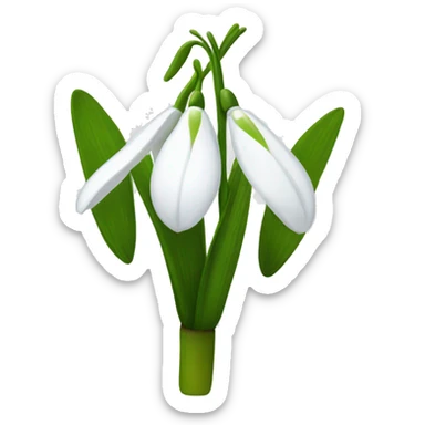 Snowdrop sticker