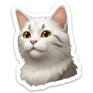 cat eith modi sticker