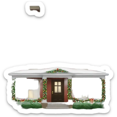 Christmas home alone house sticker