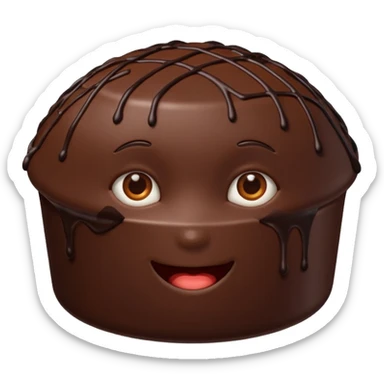 un réseau avec du chocolat relié  sticker