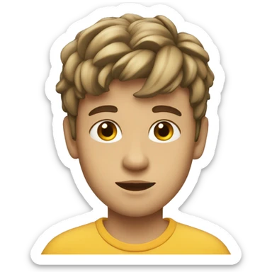 Garçon concentré  sticker