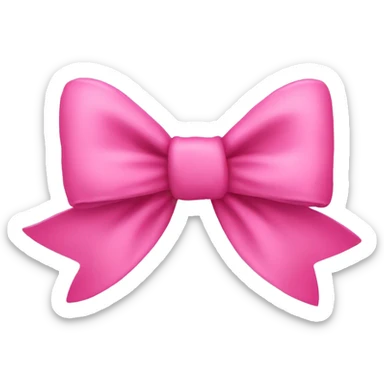 pink bow sticker