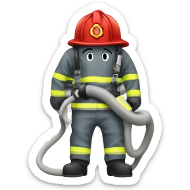 fire fighter hose sticker