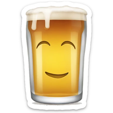 Hoda buvant une bière  sticker