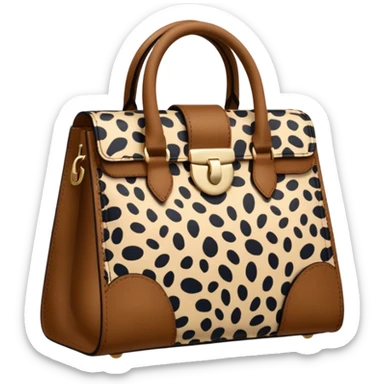 leopard print bag sticker