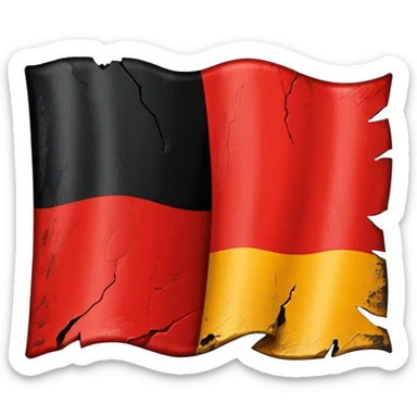 Hazi German flag 1945 sticker