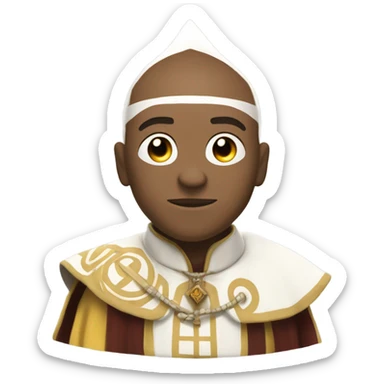 Pope and last air bender combined sticker