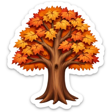 Autumn tree sticker