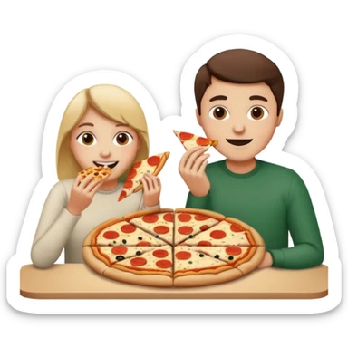 i want two person nicke eatche athore sticker