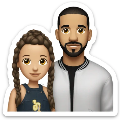 Drake and Millie Bobby Brown sticker