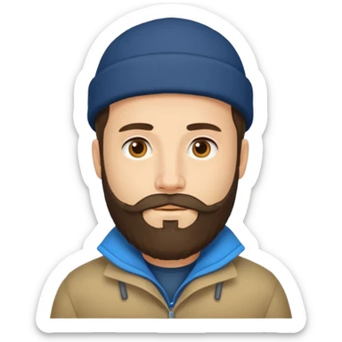 cübbe giyen takkeli sakallı bir insan emojisi sticker