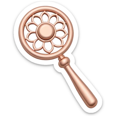 Rosegold baby rattle sticker