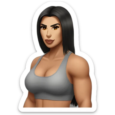 Big buff Gorilla loving Kim Kardashian sticker