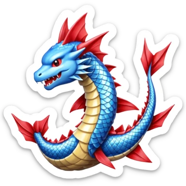 glitter pokemon gyarados sticker