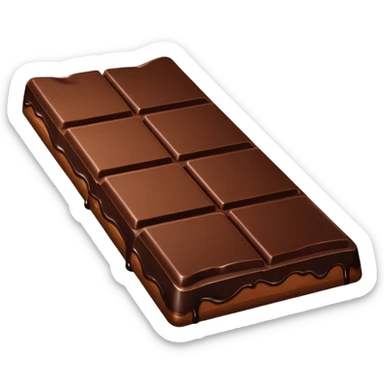 Split open and melt sticker