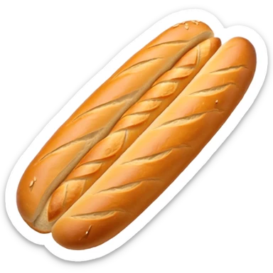 Praying a baguette  sticker