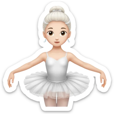 Ballet dancer sticker