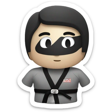 Jiu Jitsu Black Belt, Only The Belt sticker