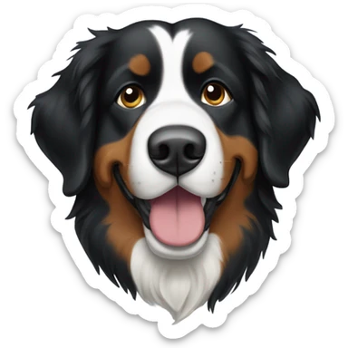 bernese mountain dog in emoji Apple  sticker