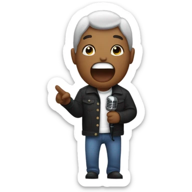 Me singing karaoke  sticker