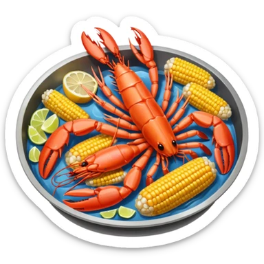 Seafood boil sticker