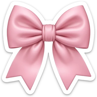 Very light Pink coquette aesthetic bow  sticker